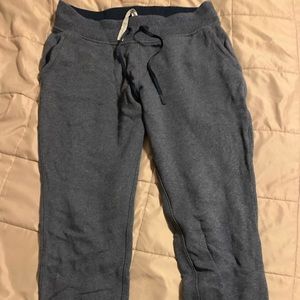 Luluemon gray cotton warm down jogger